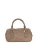 Lia Biassoni Leren handtas "Suede" taupe - (B)27 x (H)14 x (D)12 cm