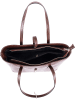 Mia Tomazzi Leder-Schultertasche "Valbrona" in Braun - (B)40 x (H)27 x (T)14 cm
