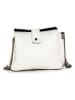 Mia Tomazzi Leren schoudertas "Cipria" wit - (B)21 x (H)17 x (D)10 cm