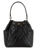 Mia Tomazzi Leder-Henkeltasche "Brusuglio" in Schwarz - (B)28 x (H)27 x (T)17 cm