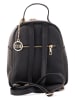 Mia Tomazzi Leder-Rucksack "Ariberto" in Schwarz - (B)23 x (H)26 x (T)11 cm