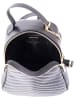 Mia Tomazzi Leder-Rucksack "Ariberto" in Schwarz - (B)23 x (H)26 x (T)11 cm