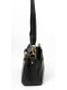 Mia Tomazzi Leder-Umhängetasche "Bentivoglio" in Schwarz- (B)24 x (H)16 x (T)9 cm