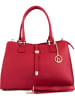 Lia Biassoni Leren handtas rood - (B)35 x (H)25 x (D)11 cm