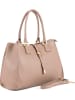 Lia Biassoni Leren handtas taupe - (B)35 x (H)25 x (D)11 cm