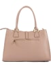Lia Biassoni Leren handtas taupe - (B)35 x (H)25 x (D)11 cm