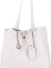 Lia Biassoni Leder-Schultertasche "Busento" in Weiß - (B)34 x (H)28 x (T)12 cm