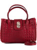 Lia Biassoni Leren handtas "Coscile" bordeaux - (B)26 x (H)17 x (D)12 cm
