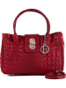 Lia Biassoni Leren handtas "Coscile" bordeaux - (B)26 x (H)17 x (D)12 cm