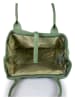 Lia Biassoni Leder-Henkeltasche in Grün - (B)38 x (H)22 x (T)6 cm