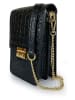 Lia Biassoni Leder-Handytasche in Schwarz - (B)13 x (H)22 x (T)8 cm