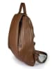 Lia Biassoni Leder-Rucksack "Cixerri" in Braun - (B)23 x (H)33 x (T)12 cm