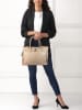 Lia Biassoni Leder-Henkeltasche in Beige - (B)38 x (H)28 x (T)15 cm