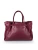 Lia Biassoni Leren handtas "Ampollino" bordeaux - (B)38 x (H)28 x (D)15 cm