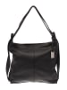 Lia Biassoni Leder-Schultertasche in Schwarz - (B)39 x (H)38 x (T)8 cm