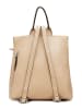 Lia Biassoni Leder-Rucksack in Beige - (B)34 x (H)41 x (T)12 cm