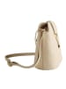 Lia Biassoni Leder-Umhängetasche in Sand - (B)29 x (H)26 x (T)12 cm