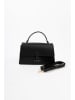 Lia Biassoni Leren handtas zwart - (B)25 x (H)16 x (D)7 cm