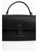 Lia Biassoni Leder-Henkeltasche in Schwarz - (B)25 x (H)16 x (T)7 cm