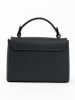 Lia Biassoni Leren handtas "Fegana" zwart - (B)20 x (H)14 x (D)8 cm