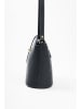 Lia Biassoni Leder-Umhängetasche in Schwarz - (B)24 x (H)22 x (T)10 cm