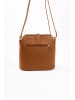 Lia Biassoni Leder-Umhängetasche in Hellbraun - (B)24 x (H)22 x (T)10 cm