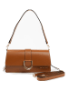 Lia Biassoni Leder-Schultertasche in Hellbraun - (B)27 x (H)14 x (T)6 cm