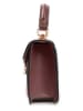 Lia Biassoni Leder-Henkeltasche in Bordeaux - (B)20 x (H)14 x (T)7 cm