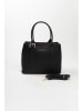 Lia Biassoni Leren handtas zwart - (B)33 x (H)25 x (D)11 cm