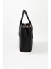 Lia Biassoni Leder-Henkeltasche in Schwarz - (B)33 x (H)25 x (T)11 cm