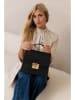 Lia Biassoni Leder-Henkeltasche in Schwarz - (B)27 x (H)24 x (T)8 cm