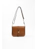 Lia Biassoni Leder-Umhängetasche  in Hellbraun - (B)24 x (H)18 x (T)8 cm
