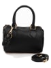 Lia Biassoni Leder-Henkeltasche in Schwarz - (B)22 x (H)17 x (T)13 cm