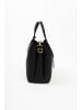 Lia Biassoni Leder-Henkeltasche in Schwarz - (B)28 x (H)21 x (T)15 cm