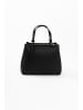 Lia Biassoni Leder-Henkeltasche in Schwarz - (B)28 x (H)21 x (T)15 cm