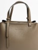 Lia Biassoni Leren handtas "Bardine" beige - (B)28 x (H)21 x (D)15 cm