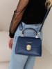 Lia Biassoni Leren handtas "Calopinace" donkerblauw - (B)23 x (H)16 x (D)12 cm