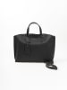 Lia Biassoni Leder-Shopper "Pedogna" in Schwarz - (B)46 x (H)32 x (T)12 cm