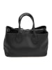 Lia Biassoni Leder-Shopper in Schwarz - (B)42 x (H)29 x (T)15 cm