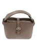 Lia Biassoni Leren handtas taupe - (B)25 x (H)20 x (D)12 cm
