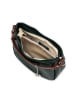 Mia Tomazzi Leren schoudertas "Molise" donkergroen - (B)30 x (H)20 x (D)8 cm