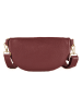 Mia Tomazzi Leder-Brustbeutel "Perugino" in Bordeaux - (B)23 x (H)13 x (T)2 cm