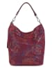 Mia Tomazzi Leder-Schultertasche "Benaco" in Bordeaux - (B)28 x (H)31 x (T)15 cm