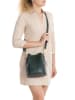 Mia Tomazzi Leder-Umhängetasche "Vepra" in Dunkelgrün - (B)20 x (H)23,5 x (T)14 cm
