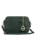 Mia Tomazzi Leder-Umhängetasche "Ortles" in Grün - (B)21 x (H)14 x (T)8 cm