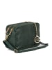 Mia Tomazzi Leder-Umhängetasche "Ortles" in Grün - (B)21 x (H)14 x (T)8 cm