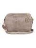 Mia Tomazzi Leder-Umhängetasche ''Ortles'' in Beige - (B)21 x (H)14 x (T)8 cm