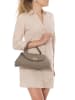 Mia Tomazzi Leder-Henkeltasche "Bardelli" in Taupe - (B)33 x (H)15 x (T)15 cm