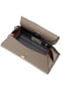 Mia Tomazzi Leren handtas "Bardelli" taupe - (B)33 x (H)15 x (D)15 cm