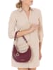 Mia Tomazzi Leder-Schultertasche "Carabelli" in Bordeaux - (B)25 x (H)14 x (T)8 cm